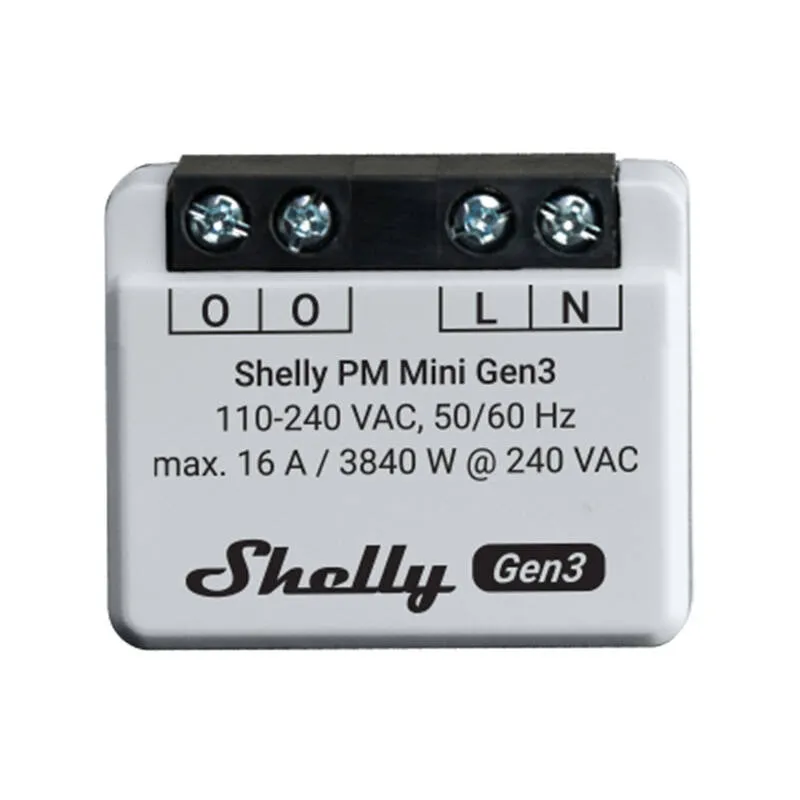 Shelly PM Mini Gen3 Controller, WiFi/Bluetooth